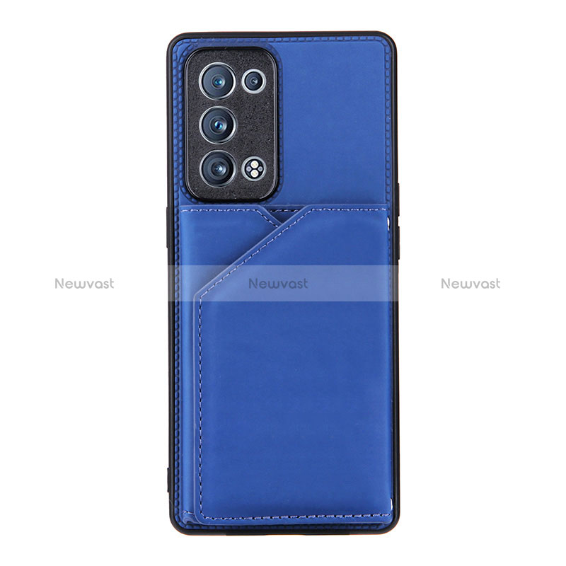 Soft Luxury Leather Snap On Case Cover Y01B for Oppo Reno6 Pro 5G