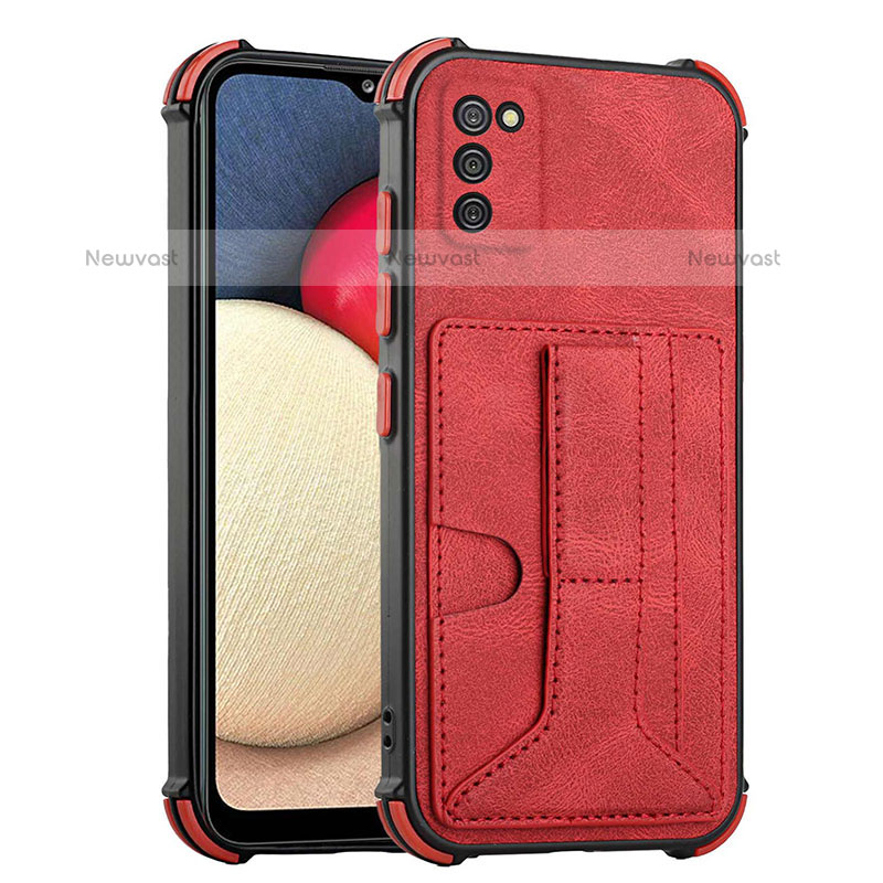 Soft Luxury Leather Snap On Case Cover Y01B for Samsung Galaxy A02s