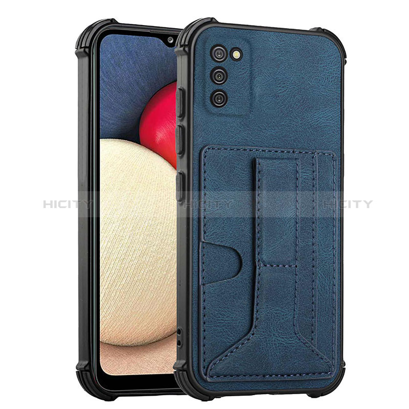 Soft Luxury Leather Snap On Case Cover Y01B for Samsung Galaxy A03s