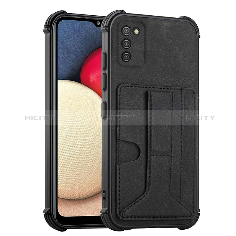 Soft Luxury Leather Snap On Case Cover Y01B for Samsung Galaxy A03s