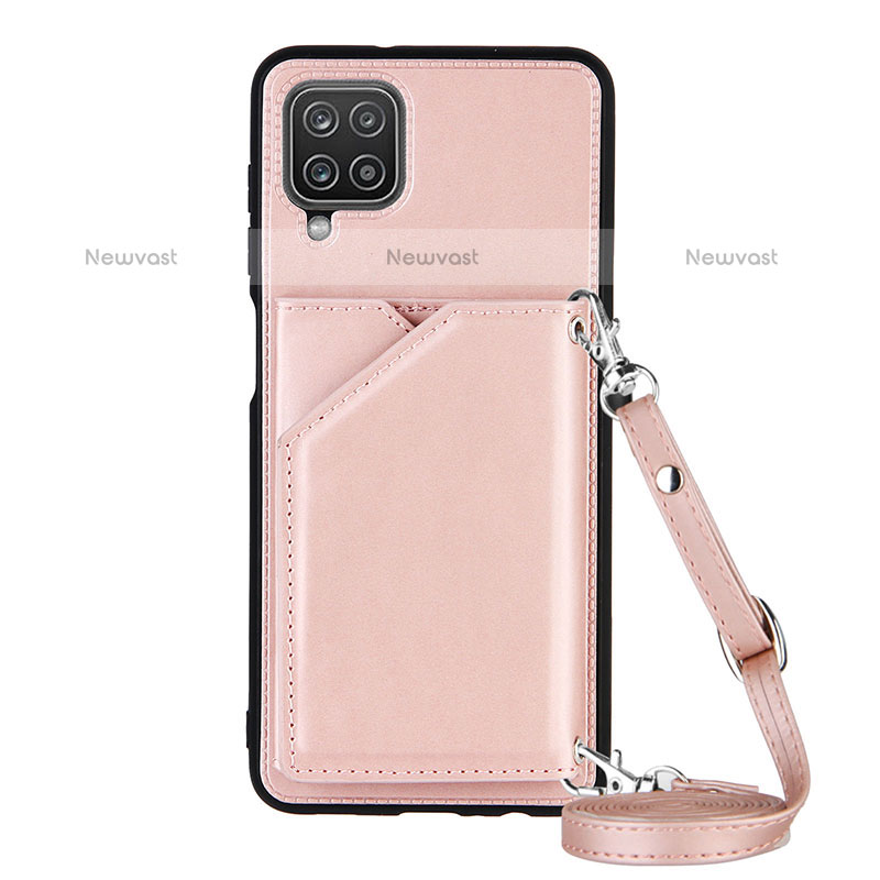 Soft Luxury Leather Snap On Case Cover Y01B for Samsung Galaxy A12