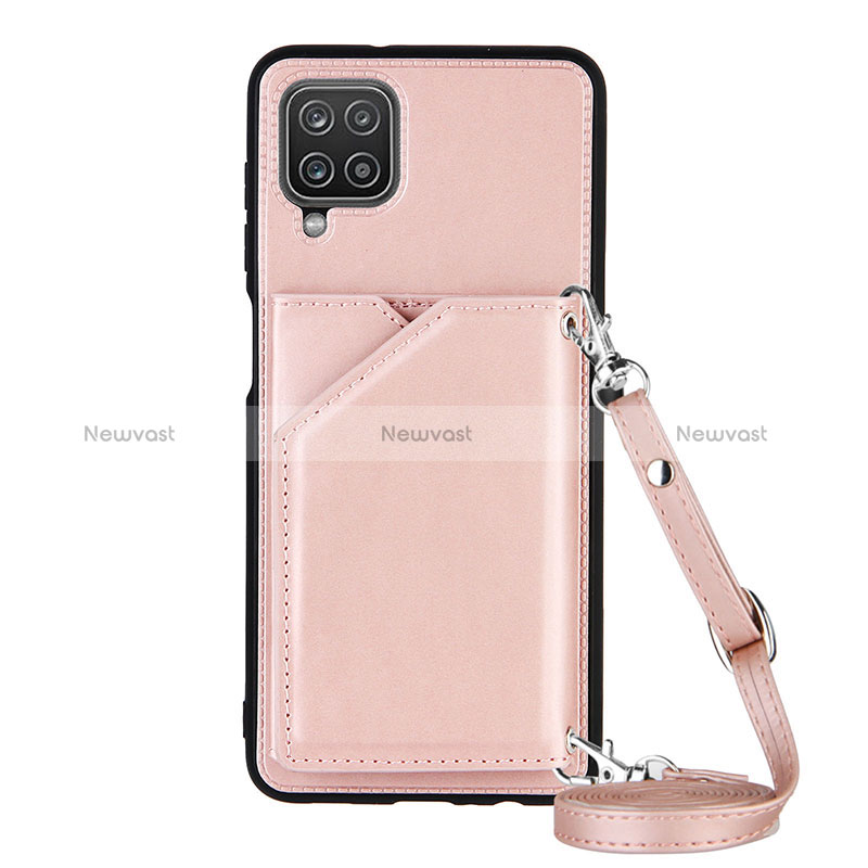 Soft Luxury Leather Snap On Case Cover Y01B for Samsung Galaxy A12 Nacho