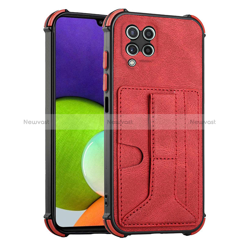 Soft Luxury Leather Snap On Case Cover Y01B for Samsung Galaxy A22 4G