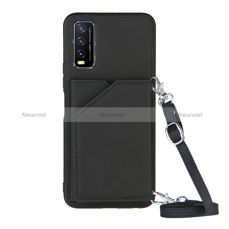 Soft Luxury Leather Snap On Case Cover Y01B for Vivo Y12A