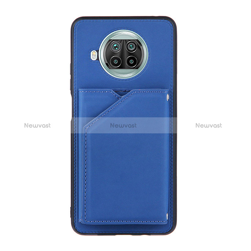 Soft Luxury Leather Snap On Case Cover Y01B for Xiaomi Mi 10i 5G Blue