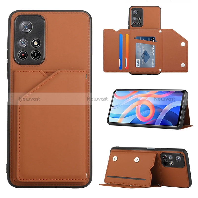 Soft Luxury Leather Snap On Case Cover Y01B for Xiaomi Poco M4 Pro 5G