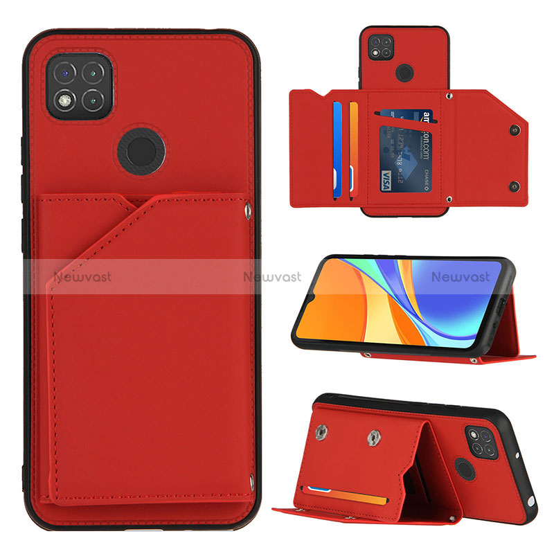 Soft Luxury Leather Snap On Case Cover Y01B for Xiaomi Redmi 9 India