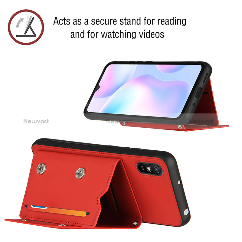Soft Luxury Leather Snap On Case Cover Y01B for Xiaomi Redmi 9A
