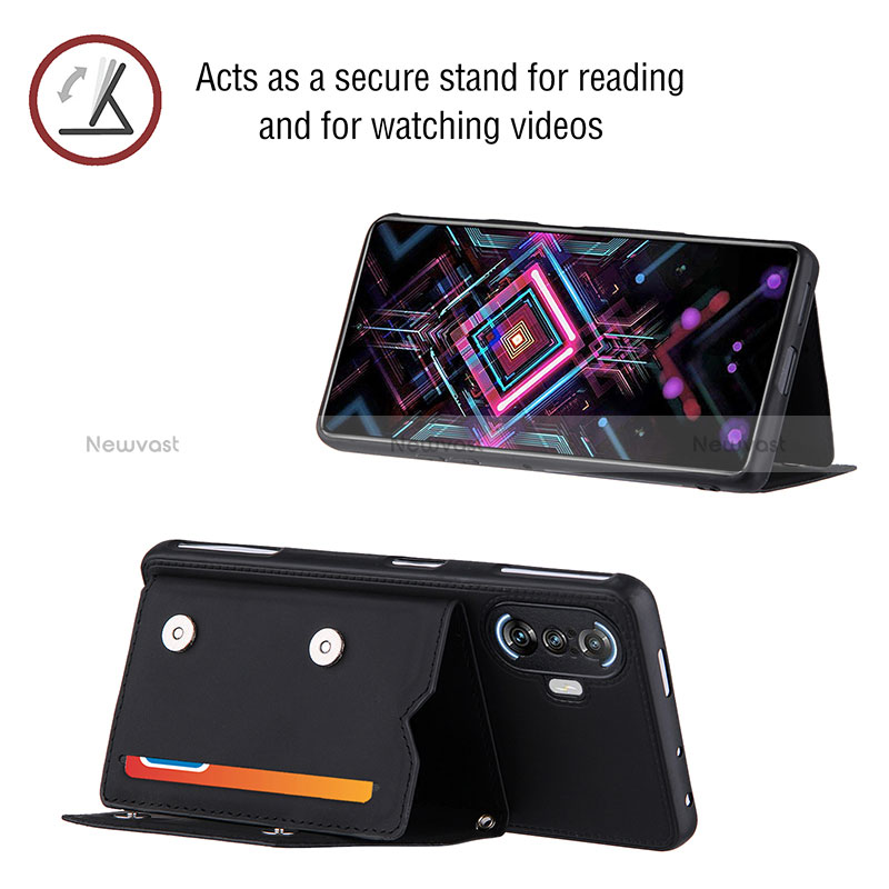 Soft Luxury Leather Snap On Case Cover Y01B for Xiaomi Redmi K40 Gaming 5G