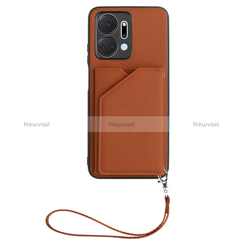 Soft Luxury Leather Snap On Case Cover Y02B for Huawei Honor X7a