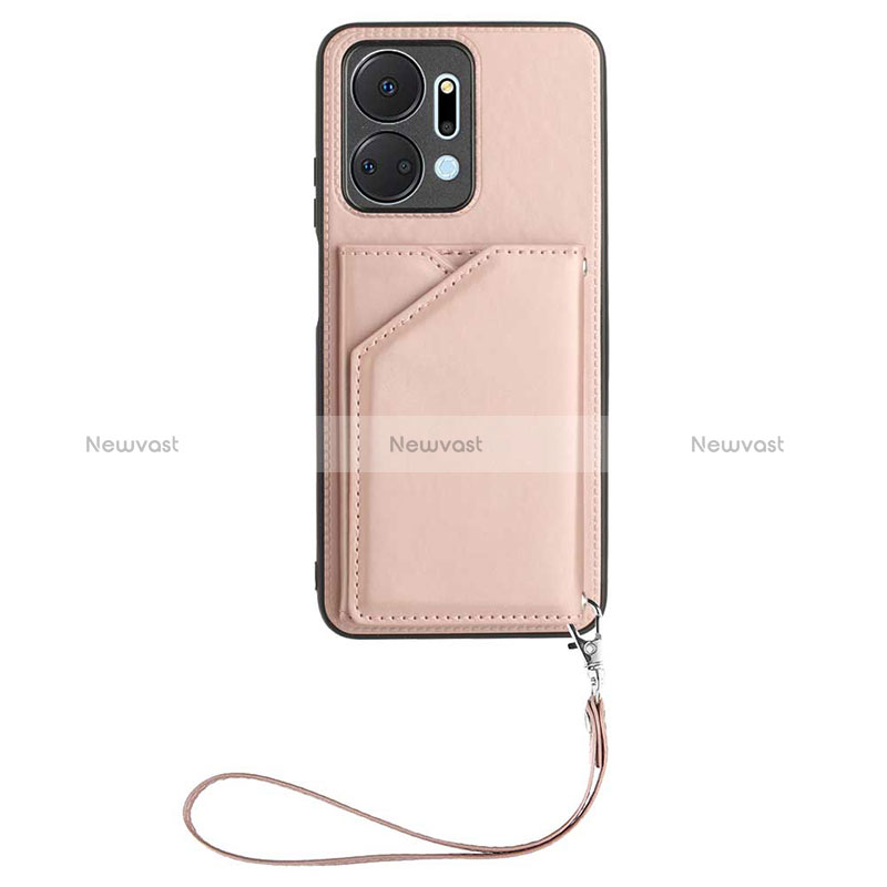 Soft Luxury Leather Snap On Case Cover Y02B for Huawei Honor X7a