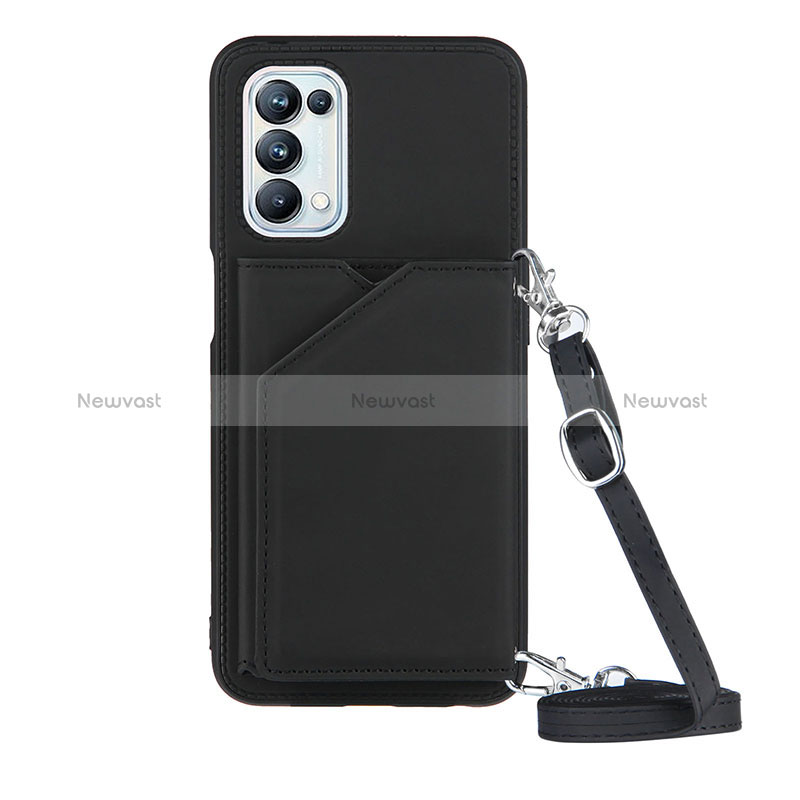 Soft Luxury Leather Snap On Case Cover Y02B for Oppo A74 5G