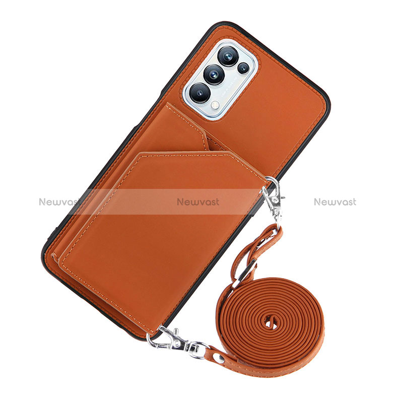 Soft Luxury Leather Snap On Case Cover Y02B for Oppo A74 5G