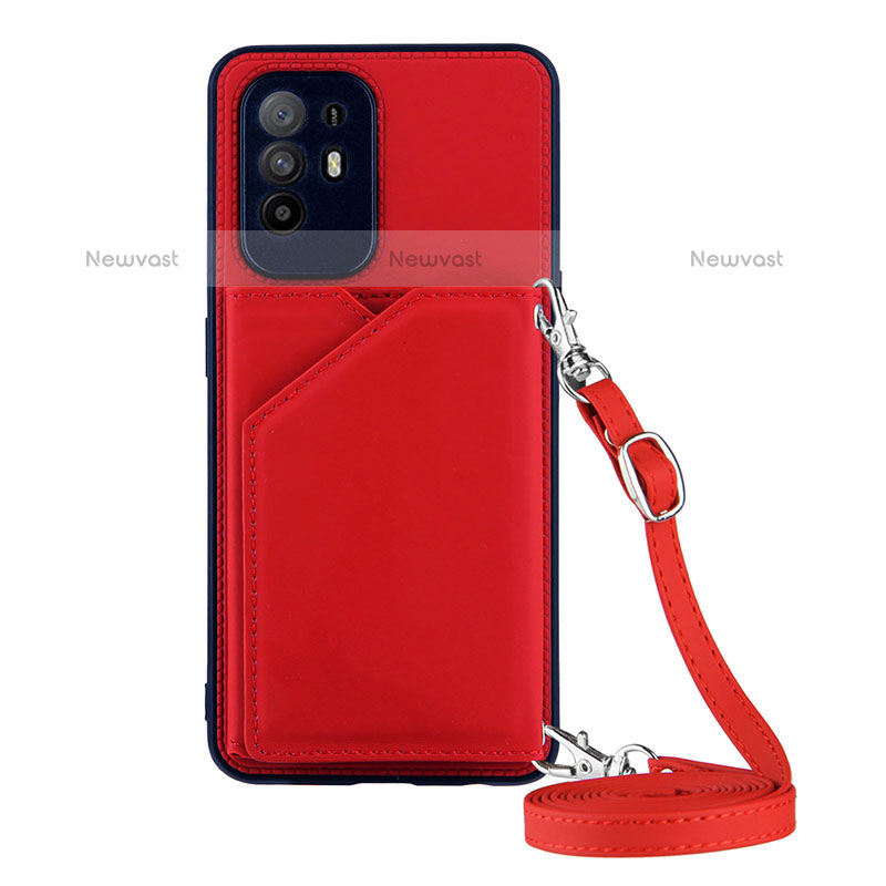Soft Luxury Leather Snap On Case Cover Y02B for Oppo A95 5G
