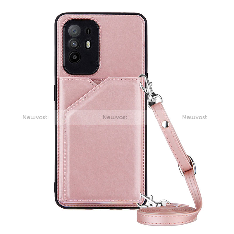 Soft Luxury Leather Snap On Case Cover Y02B for Oppo Reno5 Z 5G