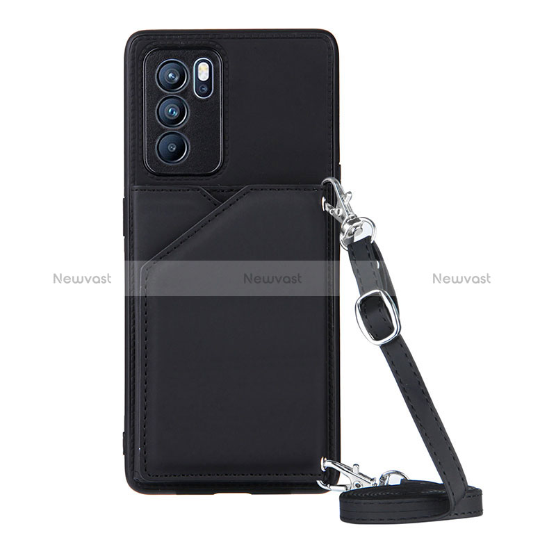 Soft Luxury Leather Snap On Case Cover Y02B for Oppo Reno6 Pro 5G India