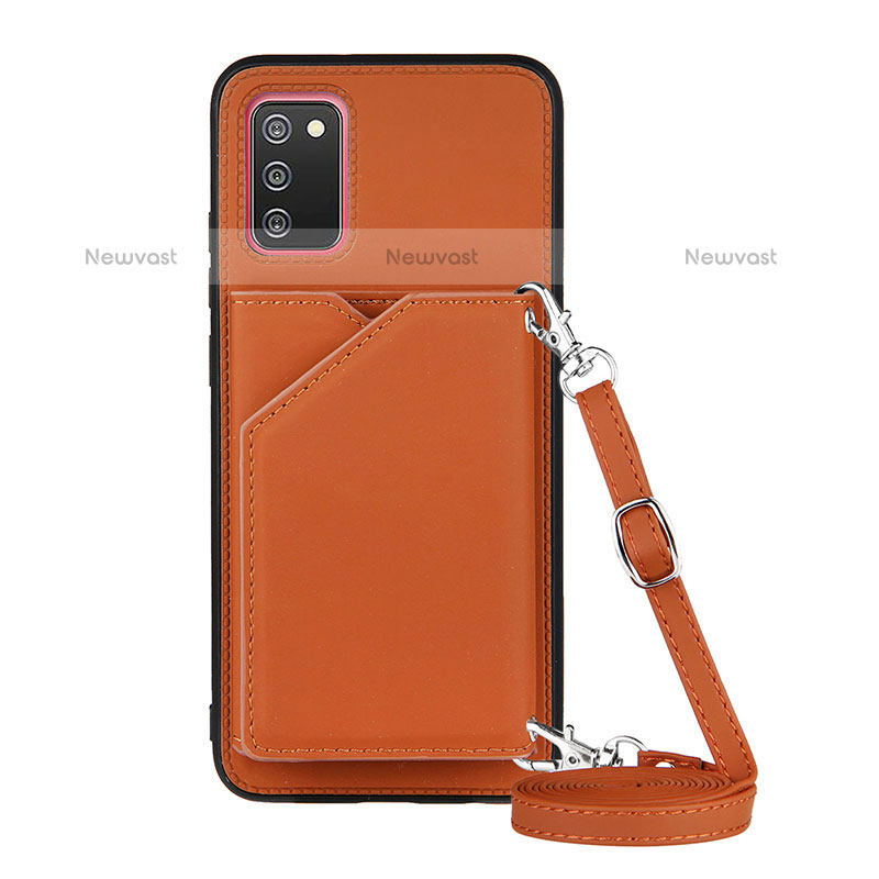 Soft Luxury Leather Snap On Case Cover Y02B for Samsung Galaxy A02s