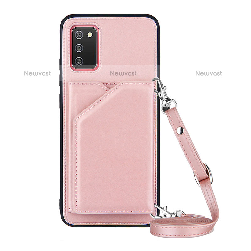 Soft Luxury Leather Snap On Case Cover Y02B for Samsung Galaxy A02s