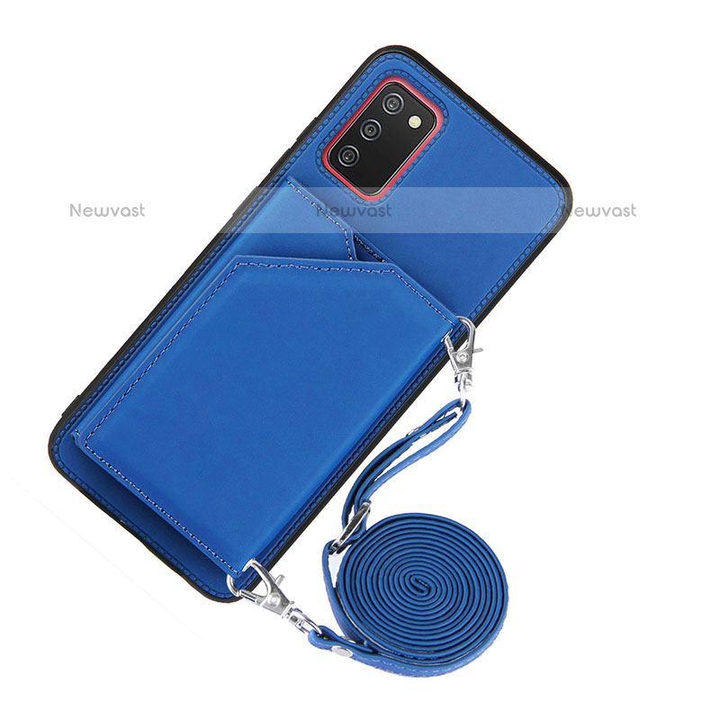 Soft Luxury Leather Snap On Case Cover Y02B for Samsung Galaxy A02s