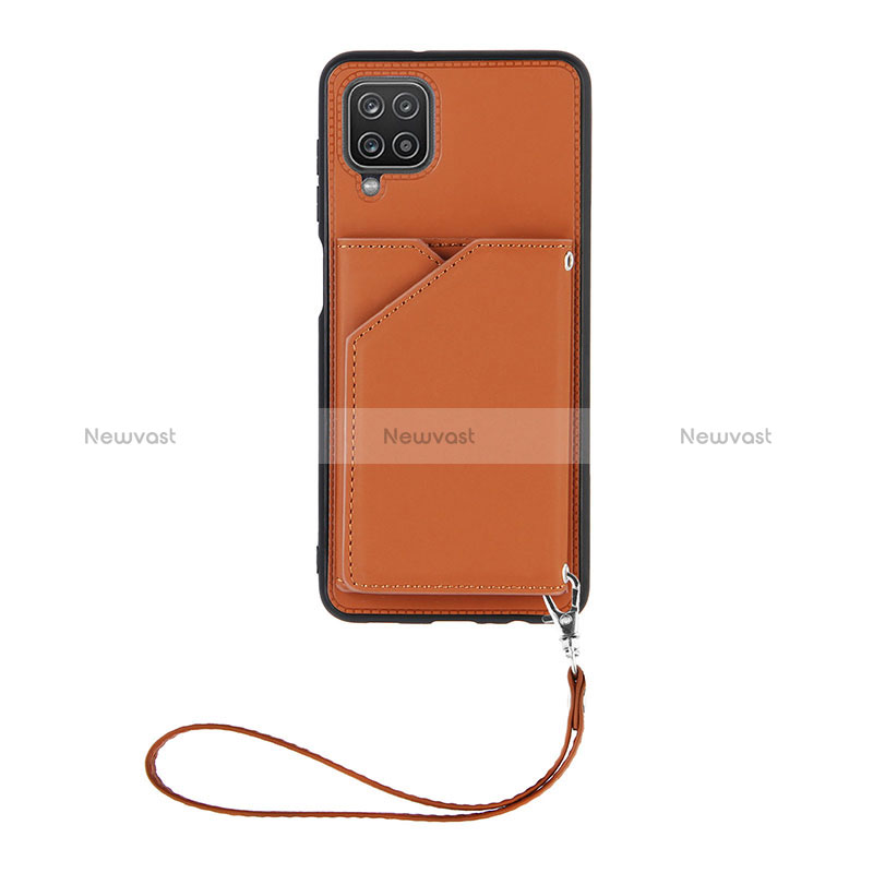 Soft Luxury Leather Snap On Case Cover Y02B for Samsung Galaxy A12 Nacho