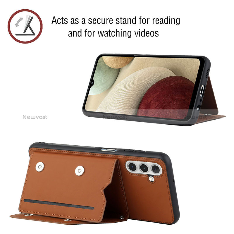 Soft Luxury Leather Snap On Case Cover Y02B for Samsung Galaxy A13 5G