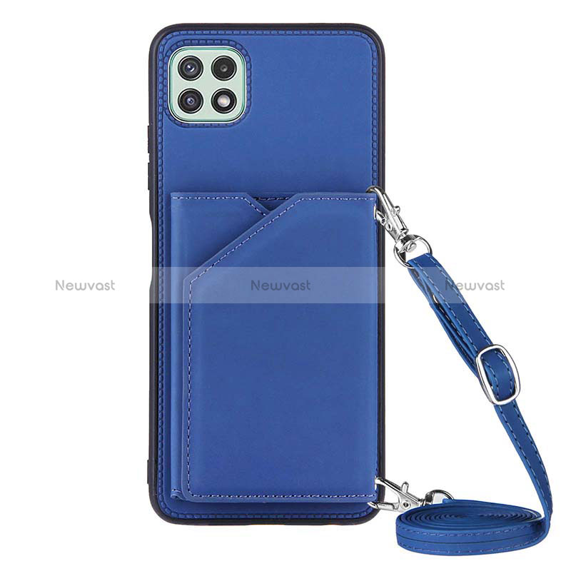 Soft Luxury Leather Snap On Case Cover Y02B for Samsung Galaxy A22s 5G