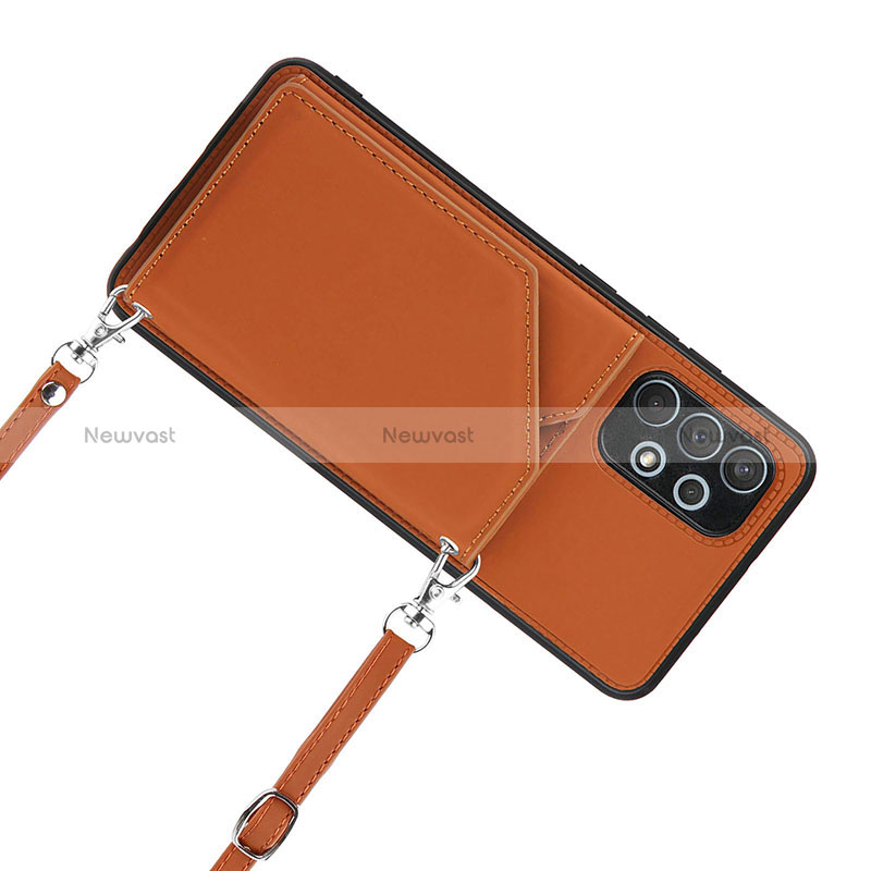 Soft Luxury Leather Snap On Case Cover Y02B for Samsung Galaxy A32 4G