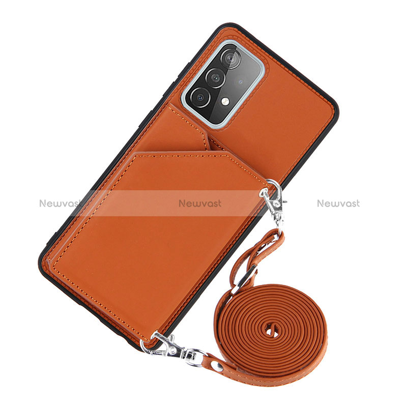 Soft Luxury Leather Snap On Case Cover Y02B for Samsung Galaxy A52 4G