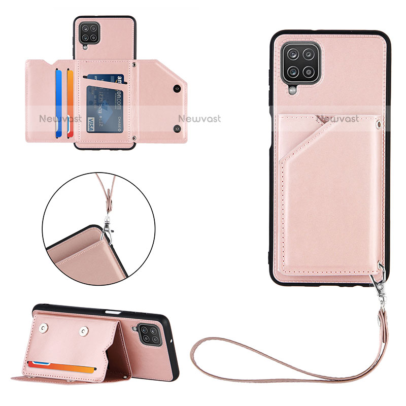 Soft Luxury Leather Snap On Case Cover Y02B for Samsung Galaxy F12