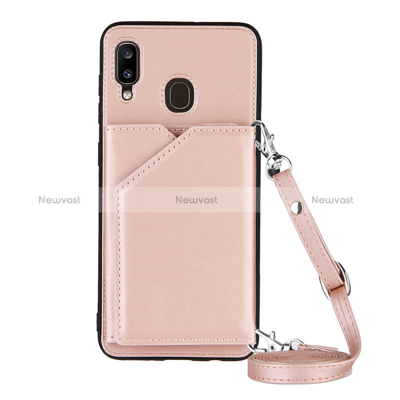 Soft Luxury Leather Snap On Case Cover Y02B for Samsung Galaxy M10S