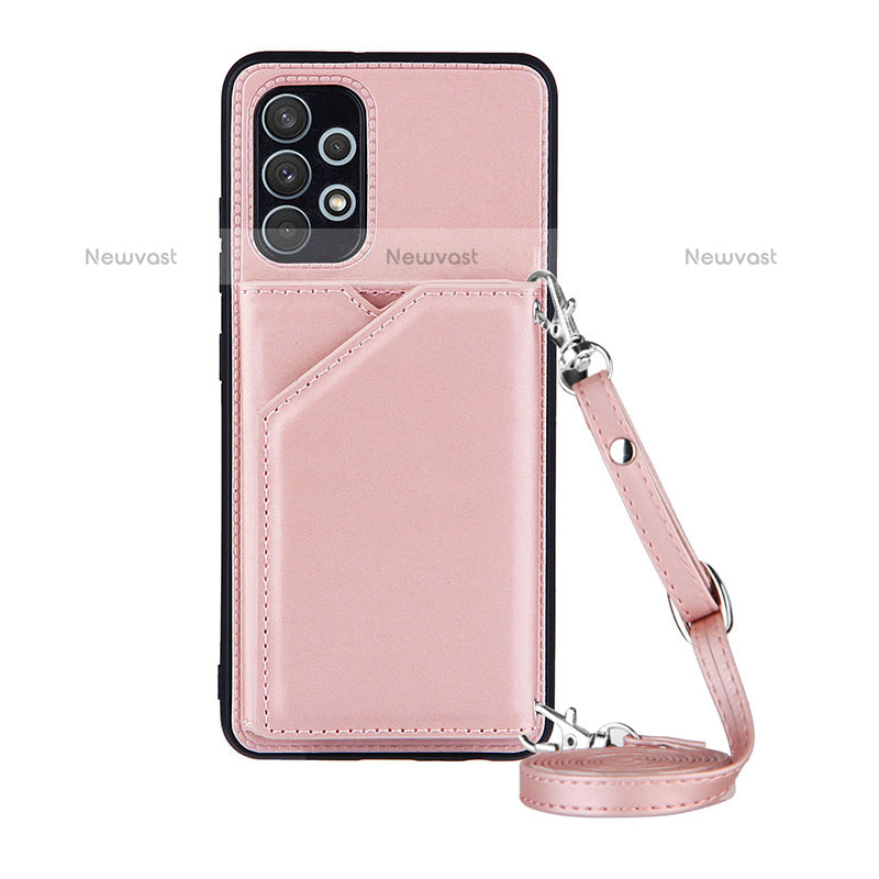 Soft Luxury Leather Snap On Case Cover Y02B for Samsung Galaxy M32 5G