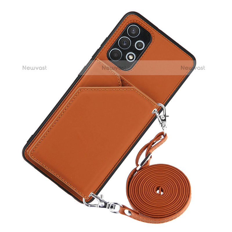 Soft Luxury Leather Snap On Case Cover Y02B for Samsung Galaxy M32 5G