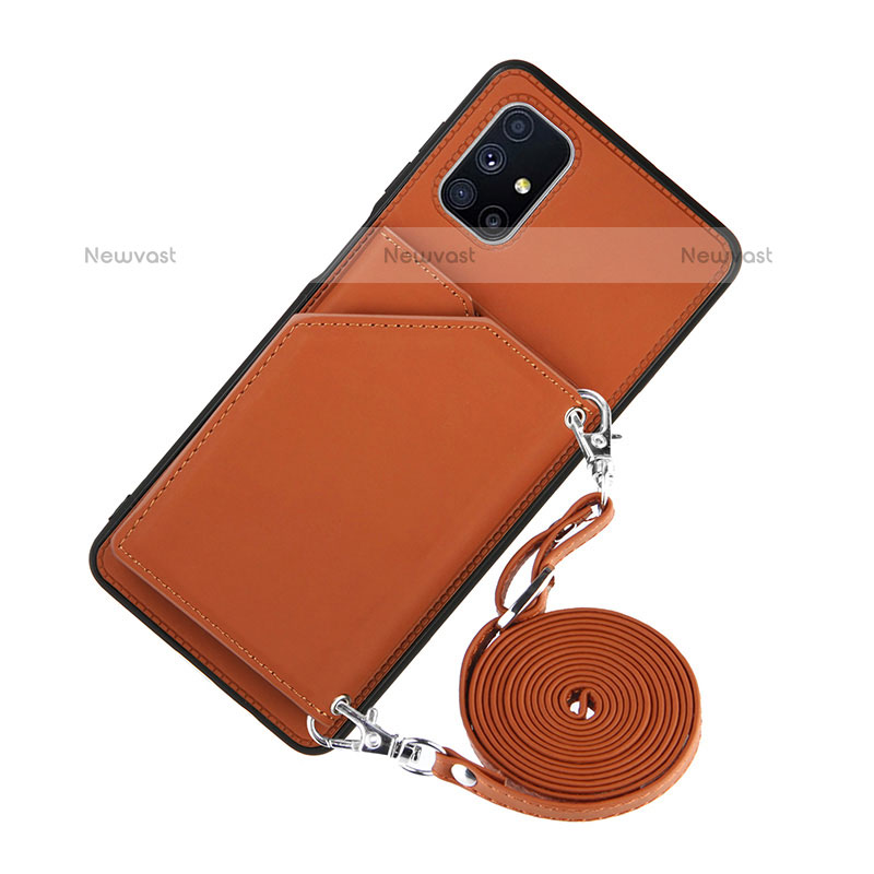 Soft Luxury Leather Snap On Case Cover Y02B for Samsung Galaxy M51