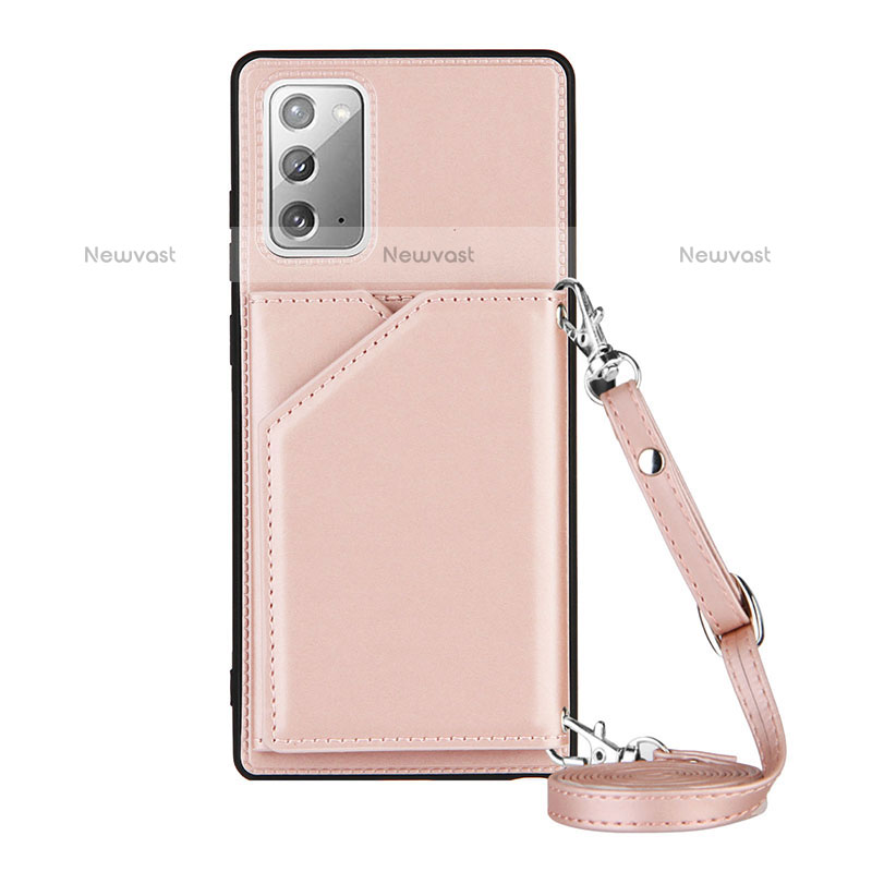 Soft Luxury Leather Snap On Case Cover Y02B for Samsung Galaxy Note 20 5G