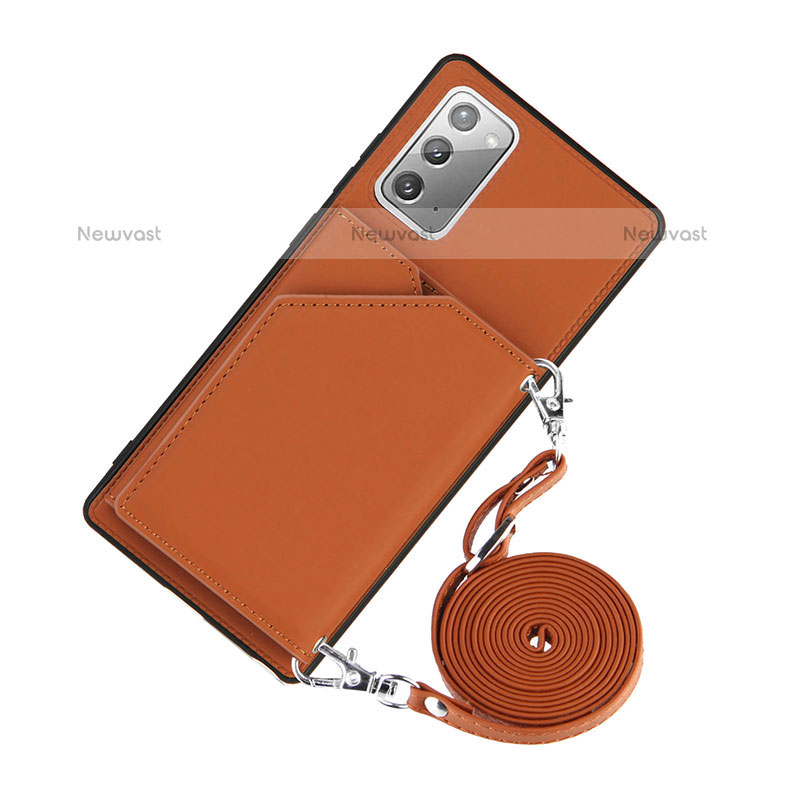 Soft Luxury Leather Snap On Case Cover Y02B for Samsung Galaxy Note 20 5G