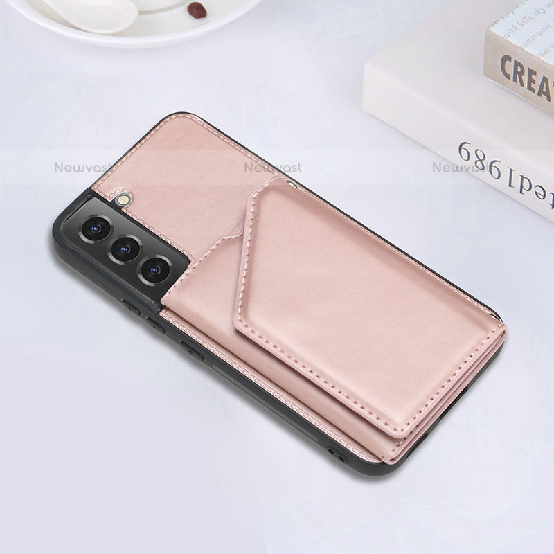 Soft Luxury Leather Snap On Case Cover Y02B for Samsung Galaxy S21 FE 5G