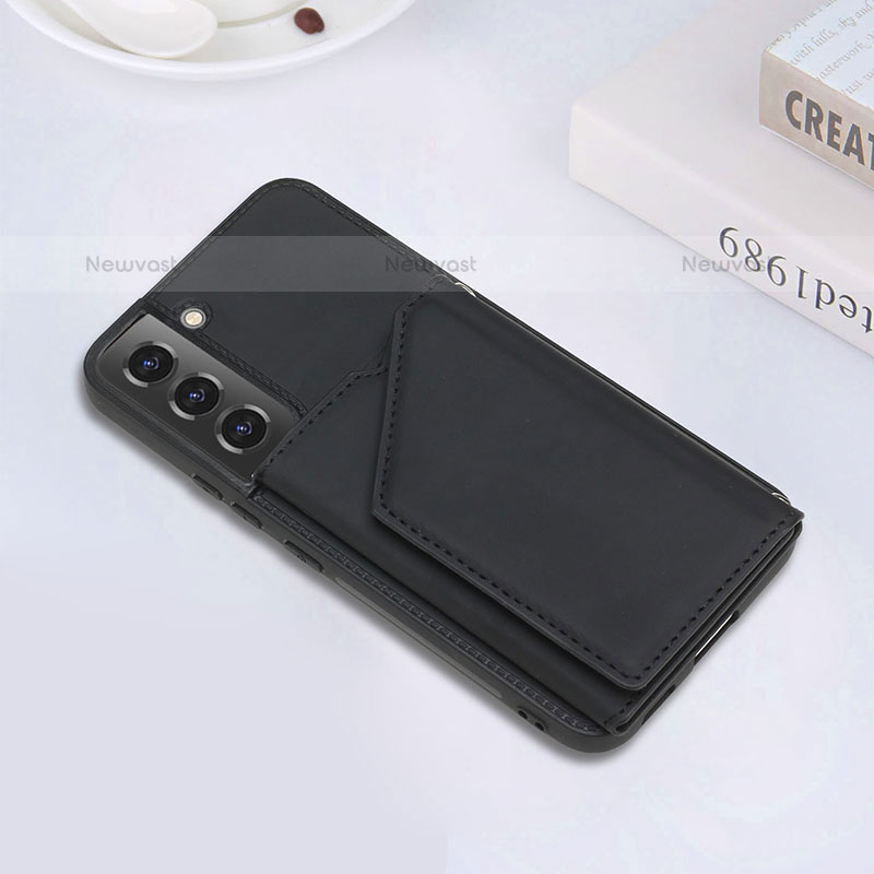 Soft Luxury Leather Snap On Case Cover Y02B for Samsung Galaxy S21 Plus 5G