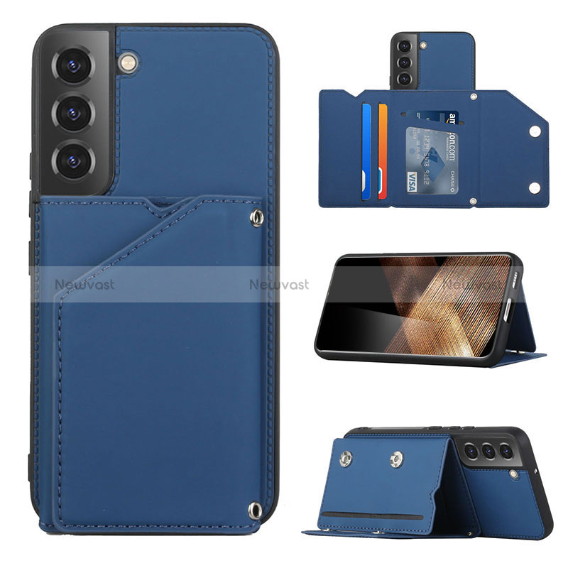 Soft Luxury Leather Snap On Case Cover Y02B for Samsung Galaxy S24 Plus 5G