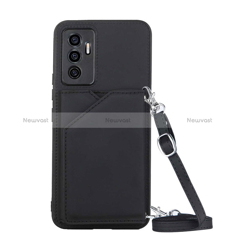 Soft Luxury Leather Snap On Case Cover Y02B for Vivo V23e 5G