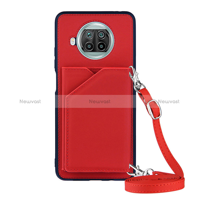 Soft Luxury Leather Snap On Case Cover Y02B for Xiaomi Mi 10i 5G Red