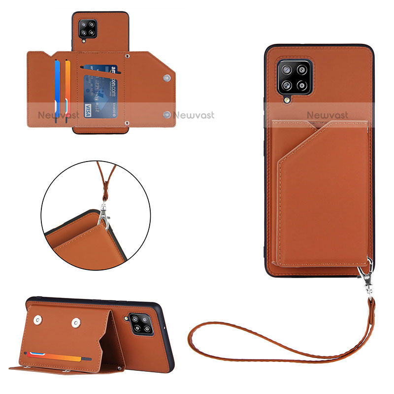 Soft Luxury Leather Snap On Case Cover Y03B for Samsung Galaxy A42 5G