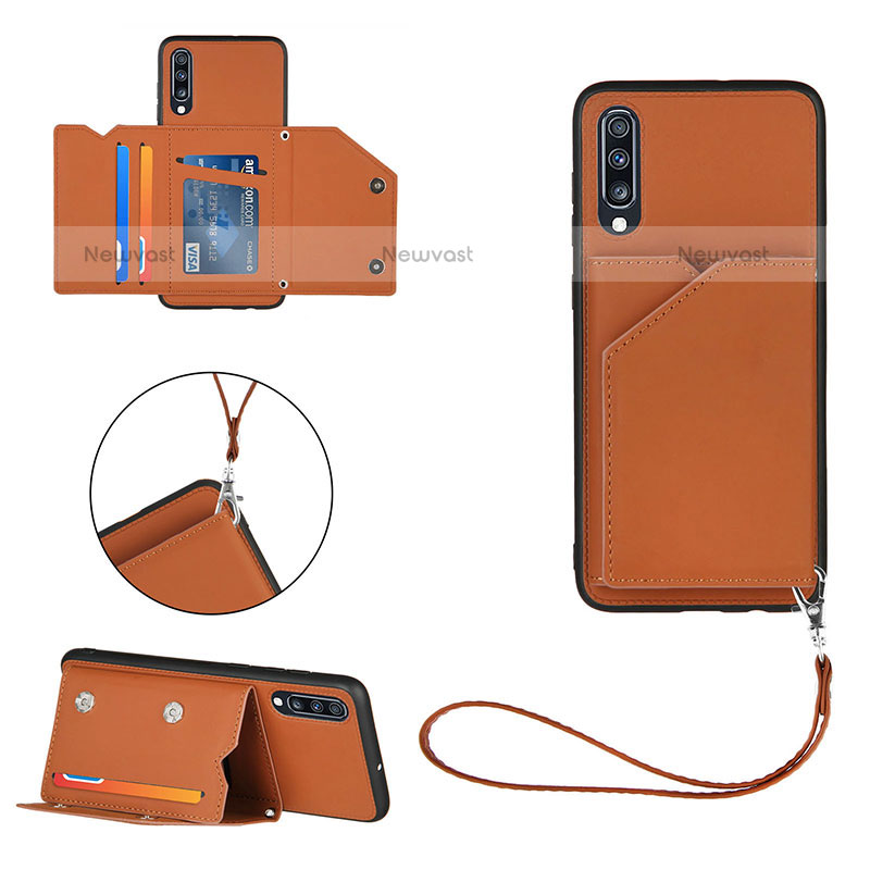 Soft Luxury Leather Snap On Case Cover Y03B for Samsung Galaxy A70S