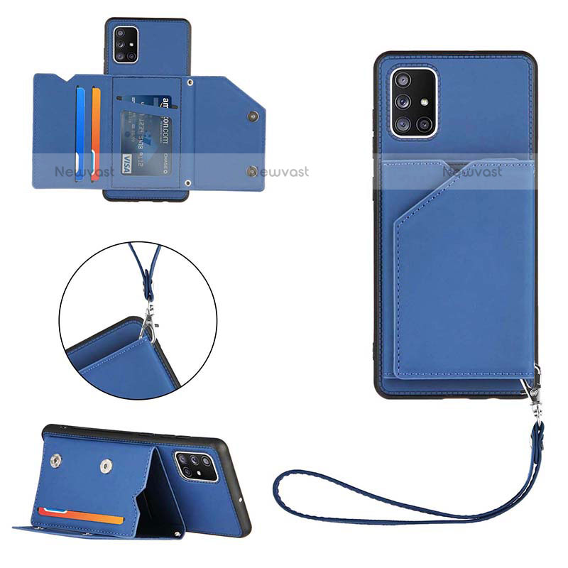 Soft Luxury Leather Snap On Case Cover Y03B for Samsung Galaxy A71 4G A715