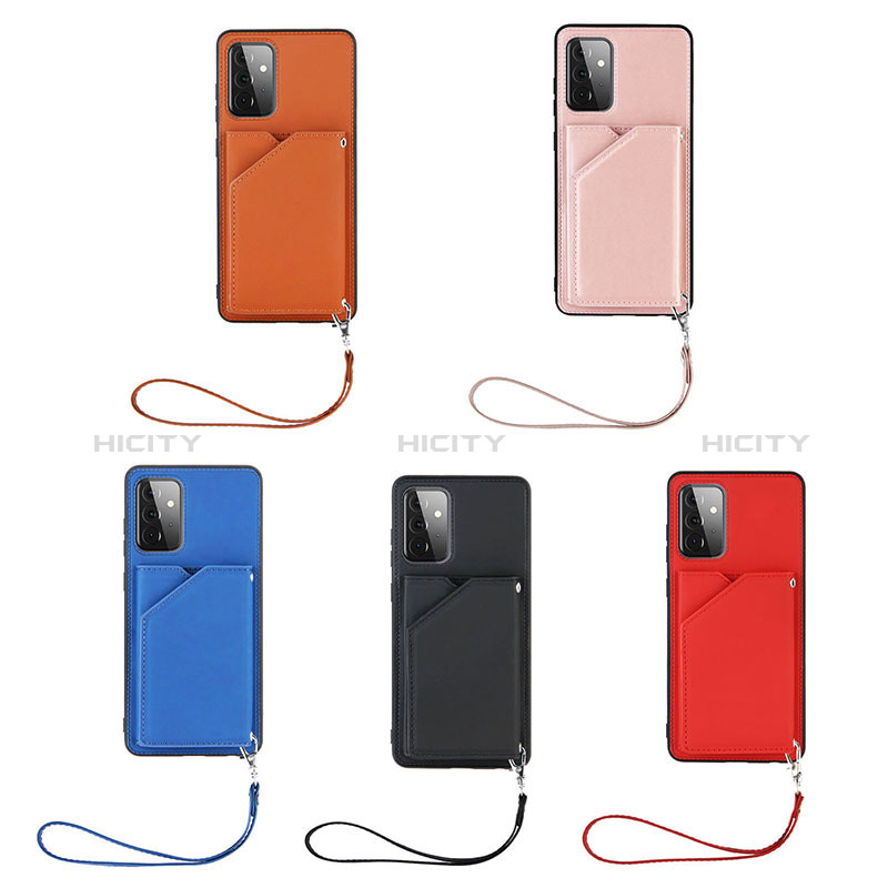 Soft Luxury Leather Snap On Case Cover Y03B for Samsung Galaxy A72 4G
