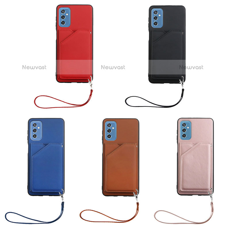 Soft Luxury Leather Snap On Case Cover Y03B for Samsung Galaxy M52 5G