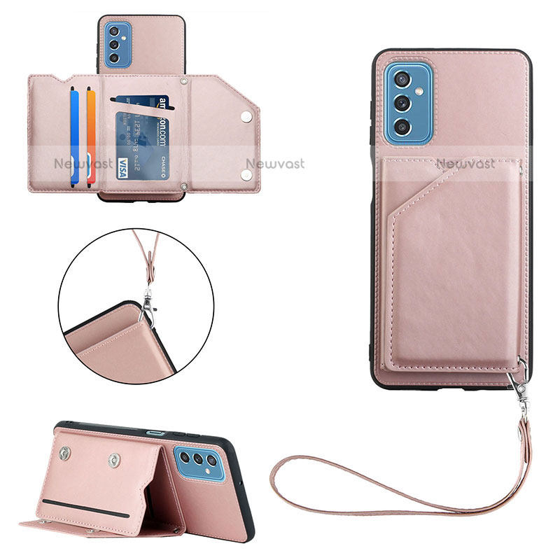 Soft Luxury Leather Snap On Case Cover Y03B for Samsung Galaxy M52 5G