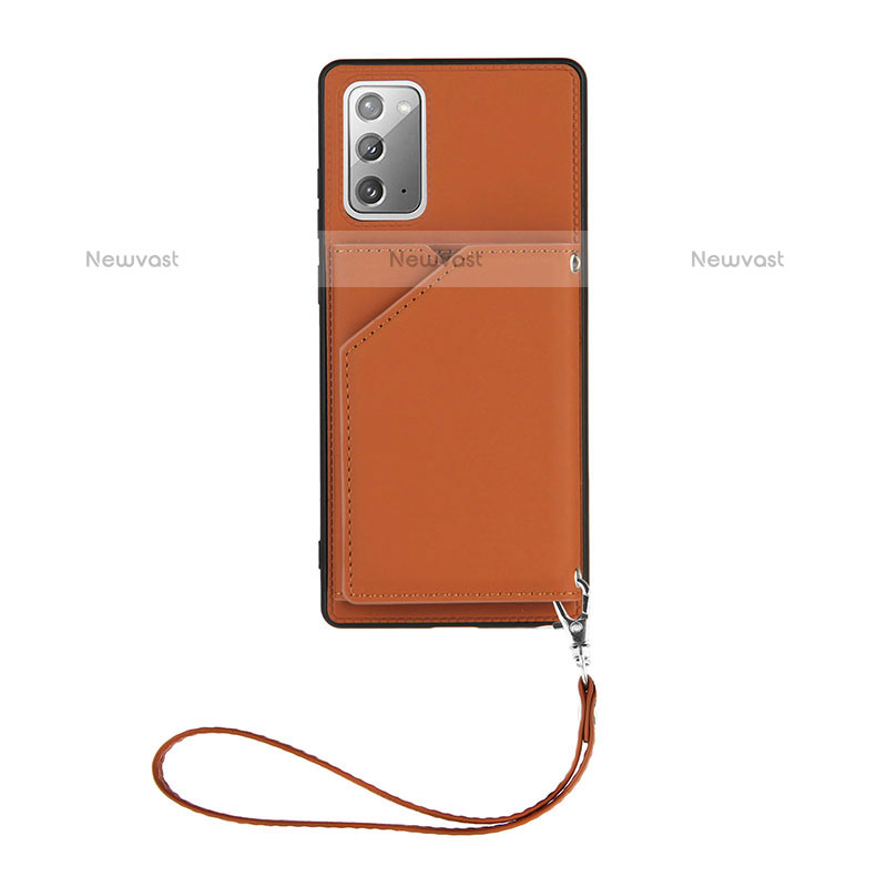 Soft Luxury Leather Snap On Case Cover Y03B for Samsung Galaxy Note 20 5G