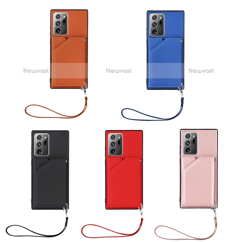 Soft Luxury Leather Snap On Case Cover Y03B for Samsung Galaxy Note 20 Ultra 5G