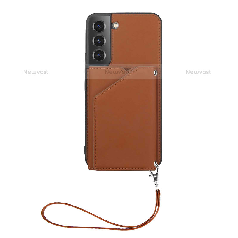 Soft Luxury Leather Snap On Case Cover Y03B for Samsung Galaxy S22 Plus 5G
