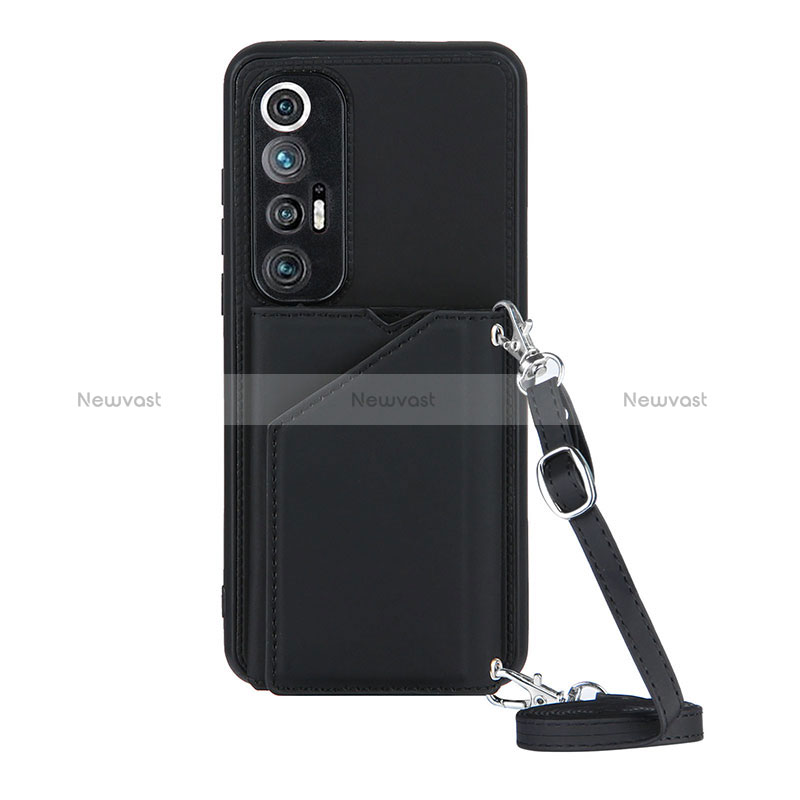 Soft Luxury Leather Snap On Case Cover Y03B for Xiaomi Mi 10S 5G Black